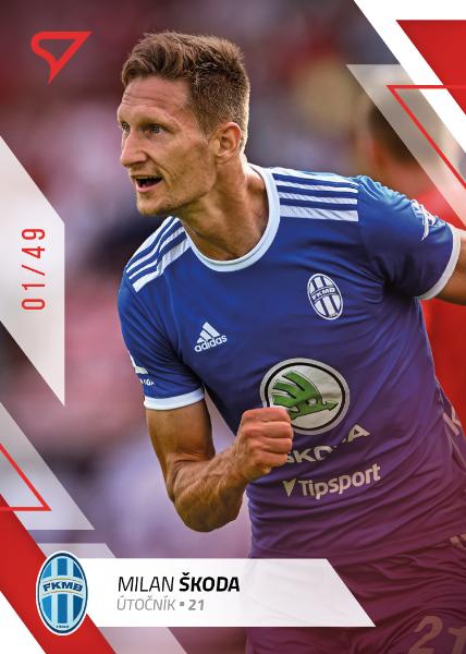 Škoda Milan 22-23 Fortuna Liga Red #90