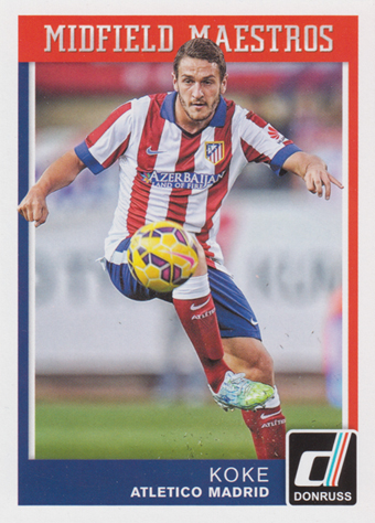 Koke 2015 Panini Donruss Midfield Maestros #15
