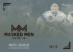 Žajdlík Matěj 18-19 OFS Chance liga Masked Men Gold Rainbow #MM27