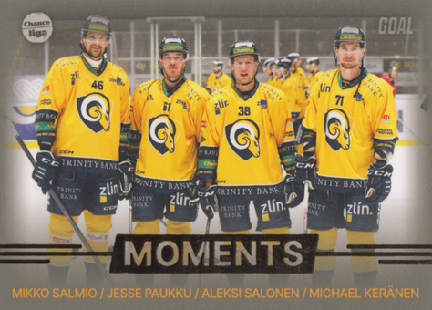 Salmio Paukku Salonen Keränen 23-24 GOAL Cards Chance liga Moments #MOM-04