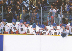 Střídačka 98-99 OFS Cards Insert Momentky OH 1998 #1