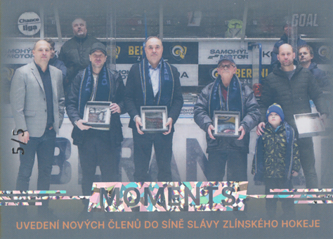 Síň slávy zlínského hokeje 23-24 GOAL Cards Chance liga Moments Neon #MOM-09