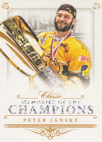 Jánský Peter 15-16 OFS Classic Memories of the Champions Rainbow Stamp #MOC-12