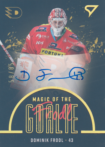 Frodl Dominik 22-23 Tipsport Extraliga Magic of the Goalie Auto #MGS-DF