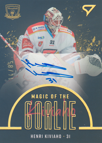 Kiviaho Henri 22-23 Tipsport Extraliga Magic of the Goalie Auto #MGS-HK
