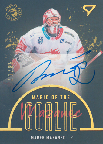 Mazanec Marek 22-23 Tipsport Extraliga Magic of the Goalie Auto #MGS-MM