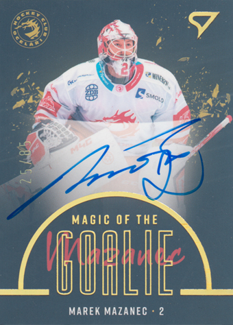 Mazanec Marek 22-23 Tipsport Extraliga Magic of the Goalie Auto #MGS-MM