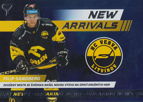 Sandberg Filip 24-25 Tipsport Extraliga New Arrivals #NA-10