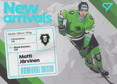 Järvinen Matti 23-24 Tipsport Extraliga New Arrivals #NA-14