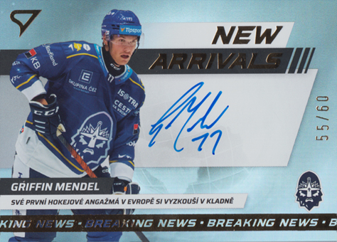 Mendel Griffin 24-25 Tipsport Extraliga New Arrivals Auto #NAS-GM