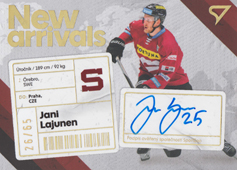 Lajunen Jani 23-24 Tipsport Extraliga New Arrivals Auto #NAS-JL