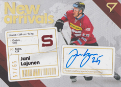 Lajunen Jani 23-24 Tipsport Extraliga New Arrivals Auto #NAS-JL