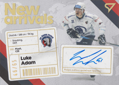 Adam Luke 23-24 Tipsport Extraliga New Arrivals Auto #NAS-LA