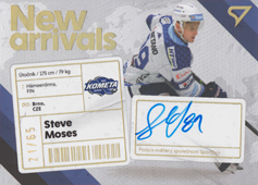 Moses Steve 23-24 Tipsport Extraliga New Arrivals Auto #NAS-SM