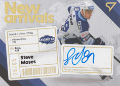 Moses Steve 23-24 Tipsport Extraliga New Arrivals Auto #NAS-SM