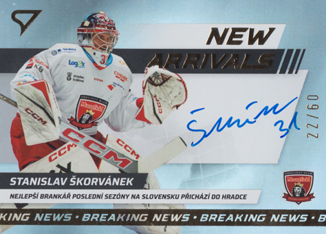 Škorvánek Stanislav 24-25 Tipsport Extraliga New Arrivals Auto #NAS-SS