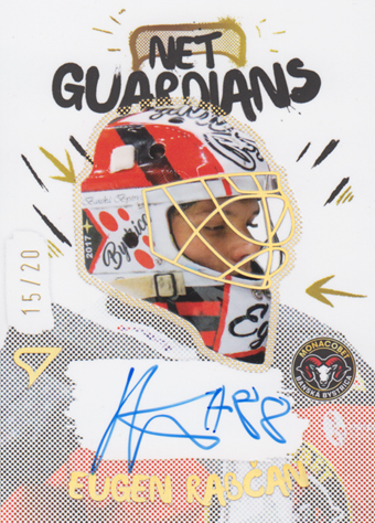 Rabčan Eugen 24-25 Tipos Extraliga Net Guardians Gold Auto #NGS-ER