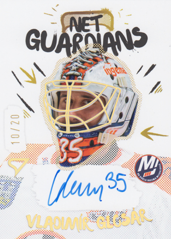 Glosár Vladimír 24-25 Tipos Extraliga Net Guardians Gold Auto #NGS-VG