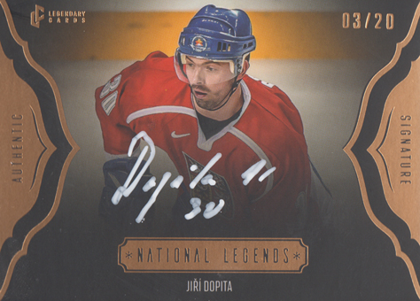 Dopita Jiří 2024 LC Expectations Authentic Signature National Legends Gold #NL-12