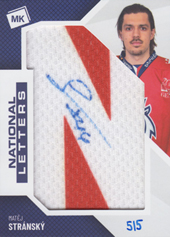 Stránský Matěj 2022 MK Reprezentace National Letters Autograph "N" #NL-MS
