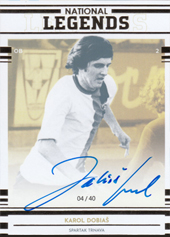 Dobiaš Karol 19-20 Futbalové Slovensko National Legends Autograph #L01