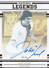 Dobiaš Karol 19-20 Futbalové Slovensko National Legends Autograph #L01