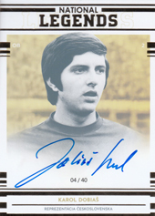 Dobiaš Karol 19-20 Futbalové Slovensko National Legends Autograph #L03