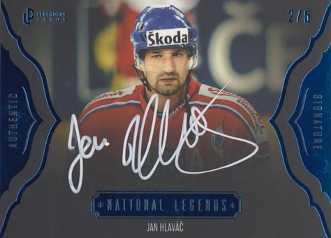 Hlaváč Jan 2024 LC Expectations Authentic Signature National Legends Blue #NL-7