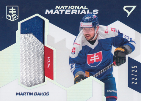 Bakoš Martin 2023 Hokejové Slovensko National Materials Patch #NM-MB