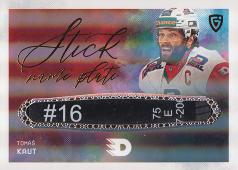 Kaut Tomáš 24-25 GOAL Cards Maxa liga Stick nad Jersey Nameplate #SJ-13