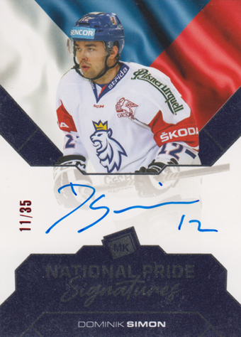 Simon Dominik 2022 MK Reprezentace National Pride Signature #NPS-DS