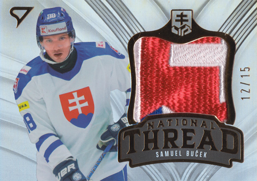 Buček Samuel 2025 Hokejové Slovensko National Thread Logo Patch #NT-SB