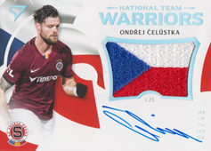Čelůstka Ondřej 20-21 Fortuna Liga National Team Warriors Auto Flag #S-WR04