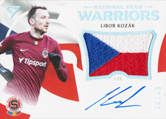 Kozák Libor 20-21 Fortuna Liga National Team Warriors Auto Flag #S-WR11