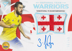Tchanturishvili Vakhtang 20-21 Fortuna Liga National Team Warriors Auto Flag #S-WR15