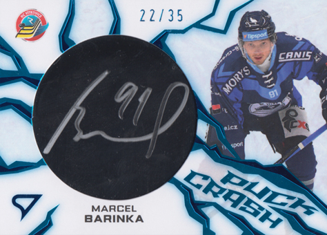 Barinka Marcel 24-25 Tipsport Extraliga Puck Crash Auto #PC-MB