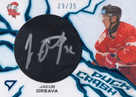 Orsava Jakub 24-25 Tipsport Extraliga Puck Crash Auto #PC-OR