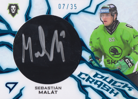 Malát Sebastián 24-25 Tipsport Extraliga Puck Crash Auto #PC-SM