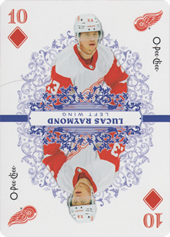 Raymond Lucas 22-23 O-Pee-Chee Playing Cards #10DIAMONDS