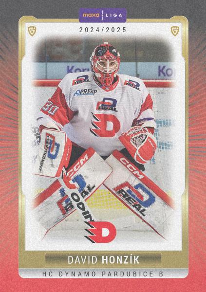 Honzík David 24-25 GOAL Cards Maxa liga Sand #PCE-01