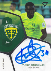 Otubanjo Yusuf 17-18 Futbalové Slovensko Podpisové karty Slovnaft Cup #PS-4