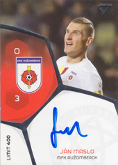 Maslo Ján 17-18 Futbalové Slovensko Podpisové karty Slovnaft Cup #PS-12