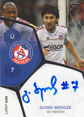Beridze Giorgi 17-18 Futbalové Slovensko Podpisové karty Slovnaft Cup #PS-16
