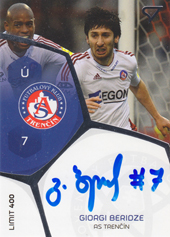 Beridze Giorgi 17-18 Futbalové Slovensko Podpisové karty Slovnaft Cup #PS-16