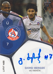 Beridze Giorgi 17-18 Futbalové Slovensko Podpisové karty Slovnaft Cup #PS-16