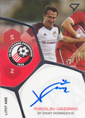 Viazanko Miroslav 17-18 Futbalové Slovensko Podpisové karty Slovnaft Cup #PS-19