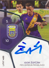 Žofčák Igor 17-18 Futbalové Slovensko Podpisové karty Slovnaft Cup #PS-28