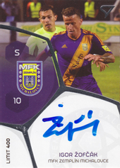 Žofčák Igor 17-18 Futbalové Slovensko Podpisové karty Slovnaft Cup #PS-28