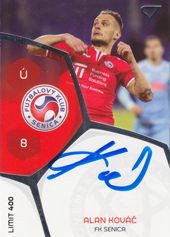 Kováč Alan 17-18 Futbalové Slovensko Podpisové karty Slovnaft Cup #PS-31