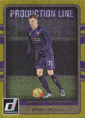 Iličić Josip 16-17 Panini Donruss Production Line Gold #21